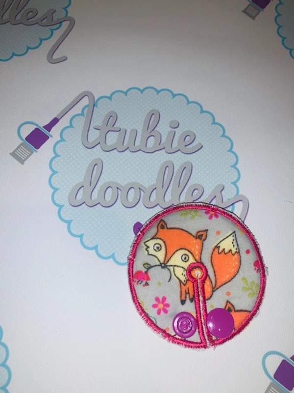 Fox Floral Tubie Doodles Pad