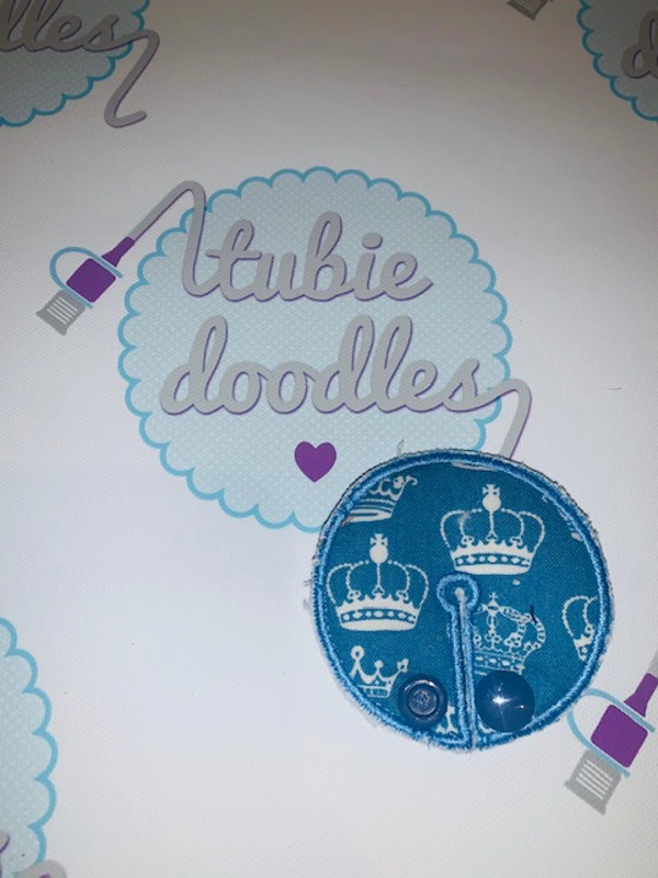 Blue Crowns Tubie Doodles Pad