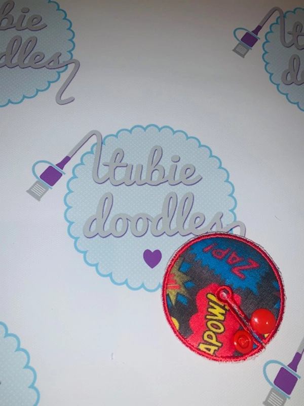 Superhero Black Tubie Doodles Pad