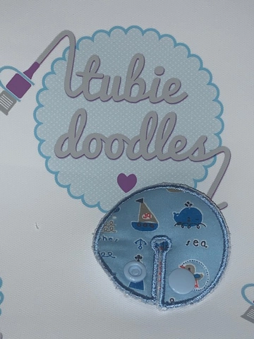 Nautical Blue Tubie Doodles Pad