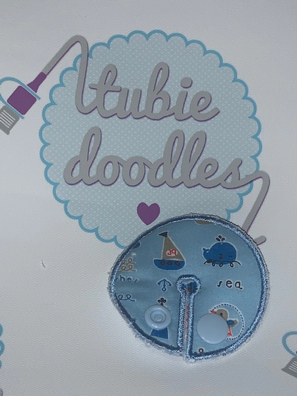 Nautical Blue Tubie Doodles Pad