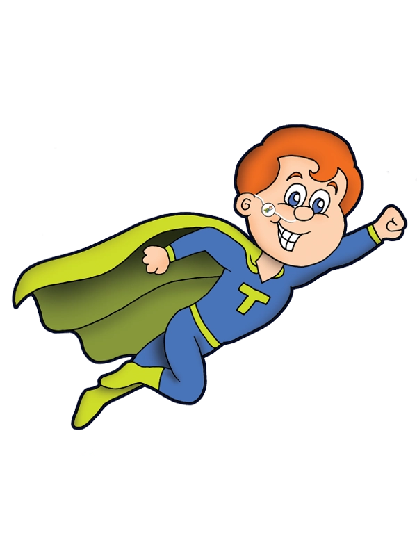 Superhero Tubie Boy Flying