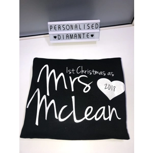 Personalised 1st christmas Mrs sweatshirt