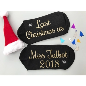 Last Christmas As Miss Novelty Christmas socks
