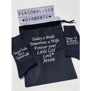 Father of the Bride socks and gift bag