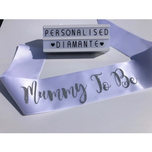 Baby Shower Sash mummy to be sash
