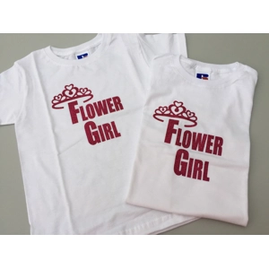 Flower girl t-shirt, flower girl top, flower girl gift, pe..