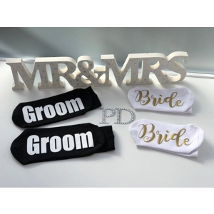 Bride and Groom wedding socks