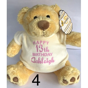 Personalised Birthday bear, Mumbles bear, Sweet 16 gift, 16th birthday bear, sweet 16 birthday, any