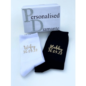 Hubby wifey matching socks set