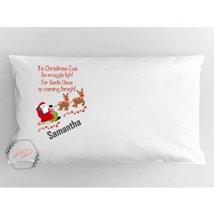 Christmas Eve Personalised Pillow Case