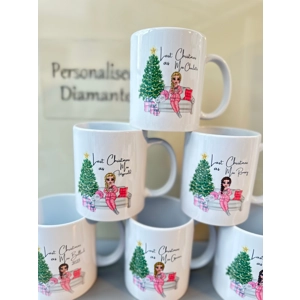 Last Christmas as a miss Personalised mug, Christmas gift