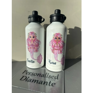 Personalised Mermaid kids drink bottle
