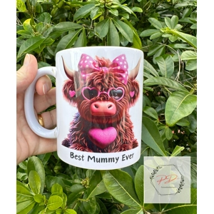 Mothers day highland cow mug