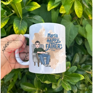Fathers day personalised mug ,Best dad gift