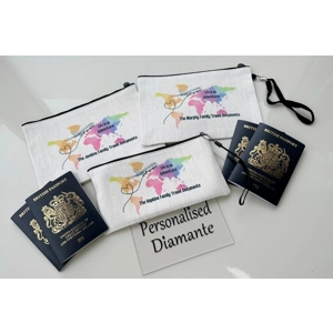 Personalised Travel Document Wallet, Passport Holder, Trav..