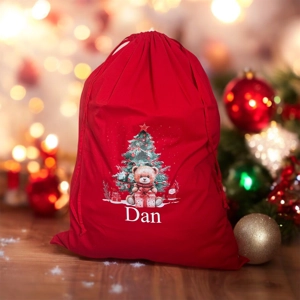 XL red personalised Christmas sack
