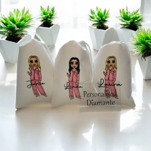 Personalised girls sleepover party bag