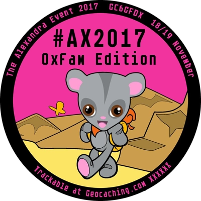 AX2017 Oxfam Geocoin