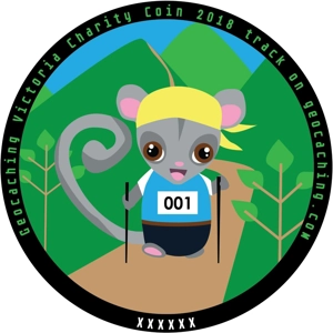 Geoocaching Victoria 2018 Charity Coin Geoocaching Victoria 2018 Charity Coin