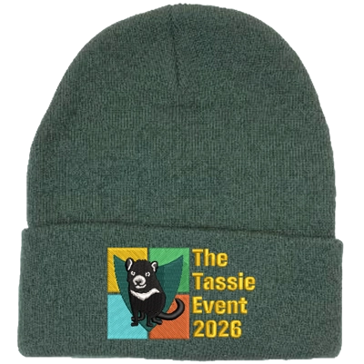 The Tassie Event Embroidered Beanie