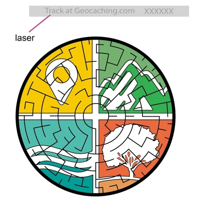 GPS Maze Australia "maze" Geocoin