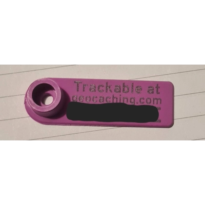 Geocaching Victoria Trackable Cow Tag