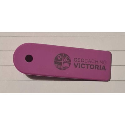 Geocaching Victoria Trackable Cow Tag