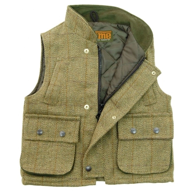 children's derby tweed gilet