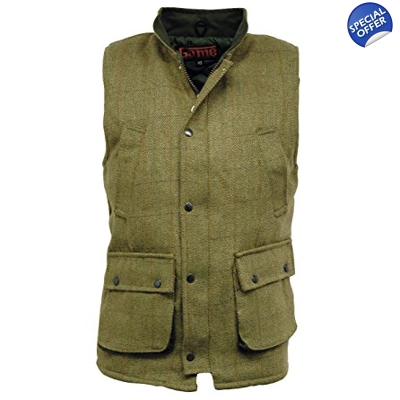 Mens tweed game gilet
