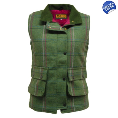 Ladies game ruby tweed bodywarmer