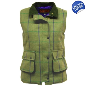 Ladies game abby tweed gilet
