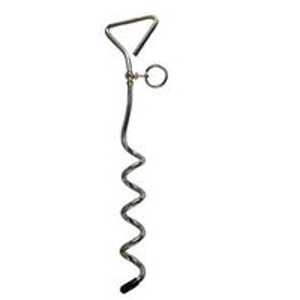 Cork screw tether