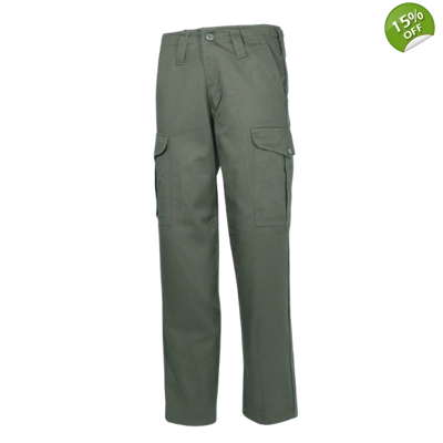 Heavyweight combat trousers upto 50" waist Green