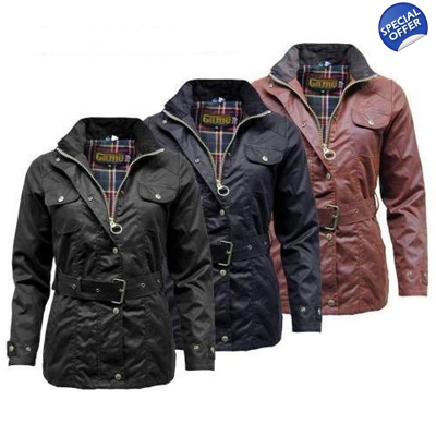 Game Ladies Blaze Belted Wax Jacket