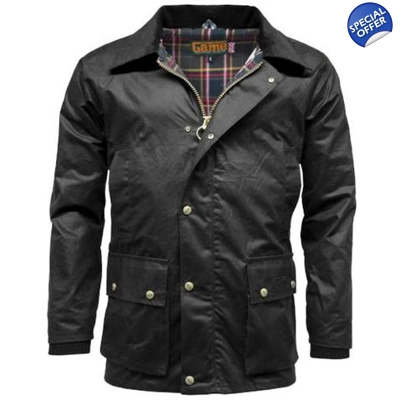 Game Barker wax jacket