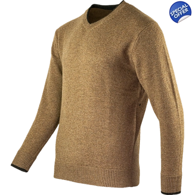 Ashcombe 100% Lambswool V neck jumper