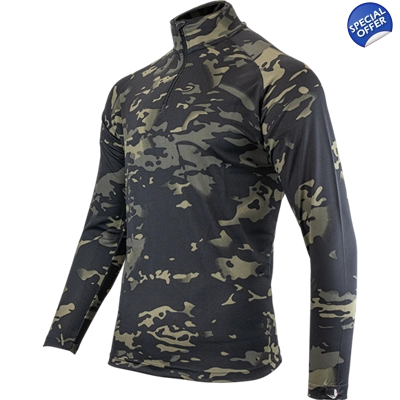 Mesh Tech Vcam black armour top