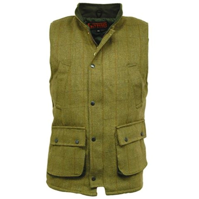 Mens tweed game gilet