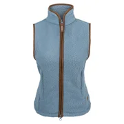 Ladies Sherpa Fleece Gilet Ice Blue