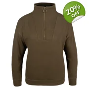 Ladies Half Zip Sweatshirt Olive