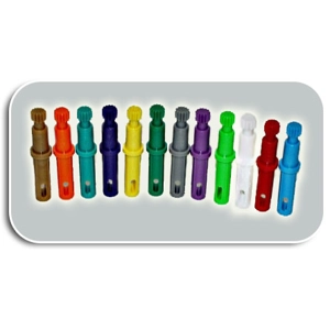 Access Pegs - teeth/gear end Access Pegs - teeth/gear end