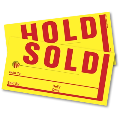 Hold/Sold Tags