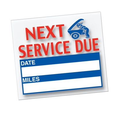 Generic Service Reminder Stickers