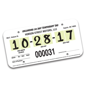 Polyboard Auto Plate Inserts/Temp Tag Polyboard Auto Plate Inserts/Temp Tag