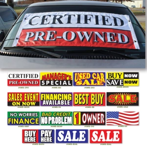 Stock Windshield Banners Stock Windshield Banners