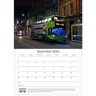 British Bus Calendar 2026