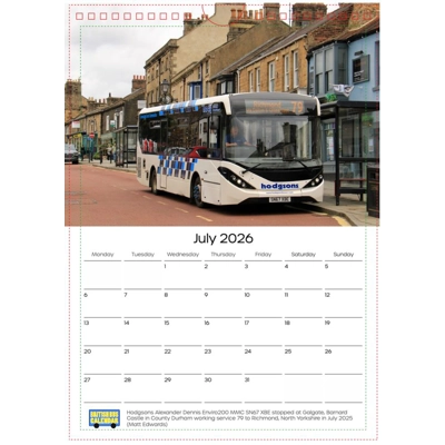 British Bus Calendar 2026
