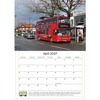 British Bus Calendar 2027
