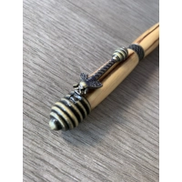 Italian Olivewood Honey Bee ballpoint ..